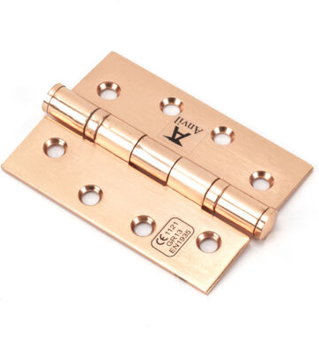 From The Anvil Polished Bronze 4″ Ball Bearing Butt Hinge (pair) Ss