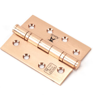 From The Anvil Polished Bronze 4″ Ball Bearing Butt Hinge (pair) ss