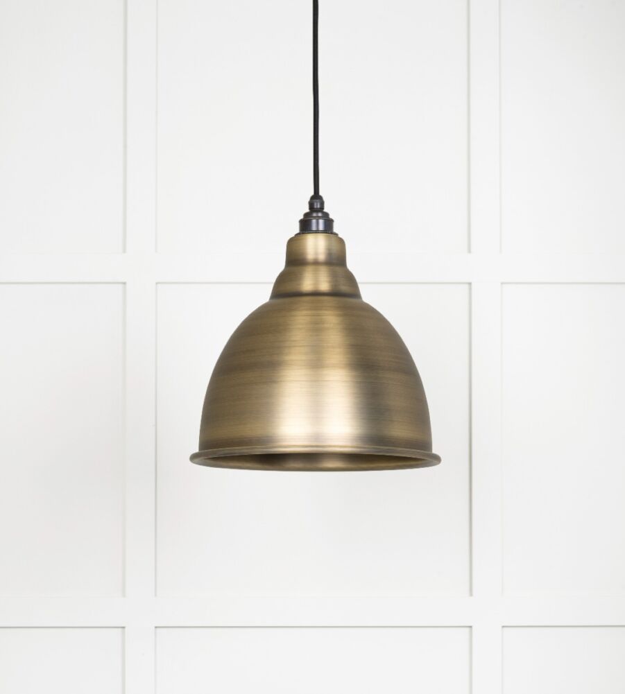 From The Anvil Aged Brass Brindley Pendant - Image 3