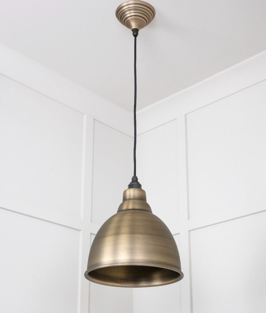 From The Anvil Aged Brass Brindley Pendant - Image 4