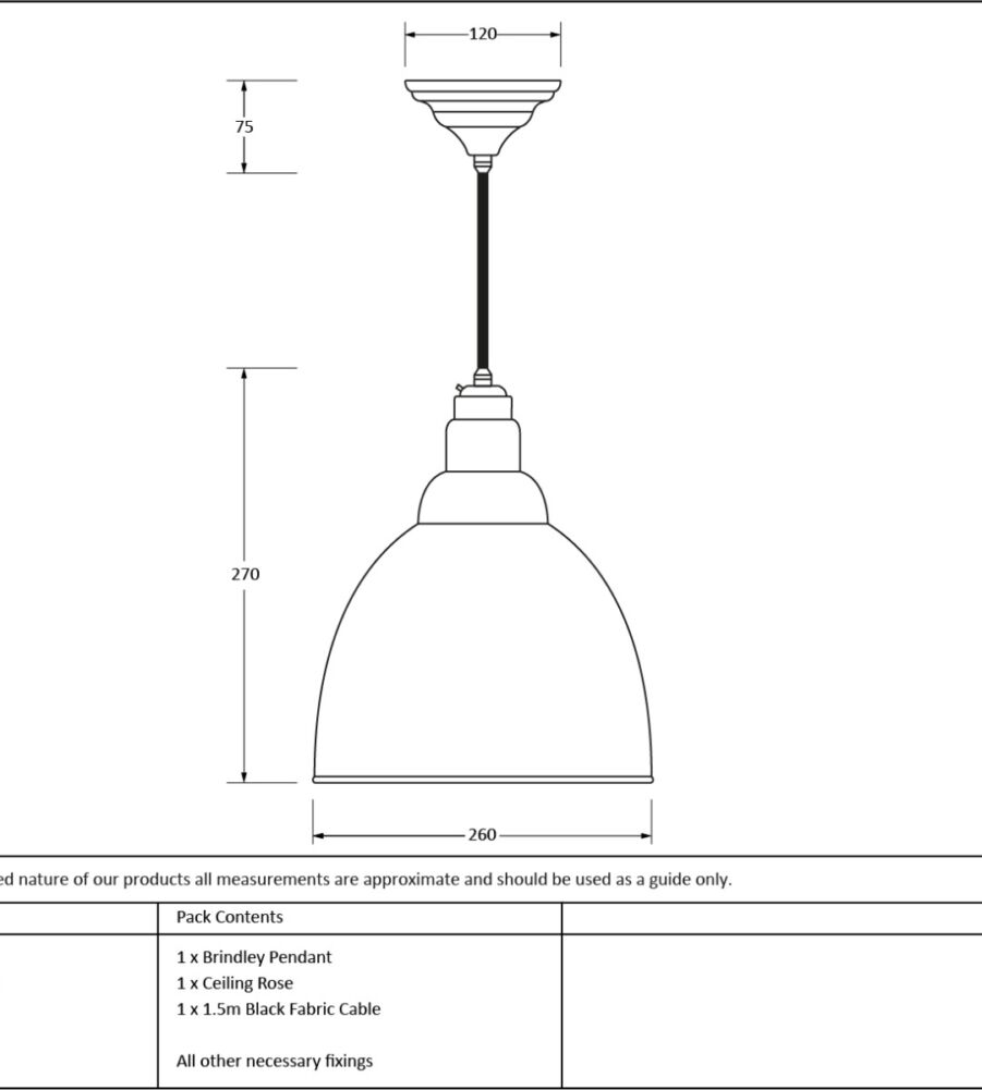 From The Anvil Aged Brass Brindley Pendant - Image 2