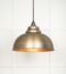 From The Anvil Aged Brass Harborne Pendant