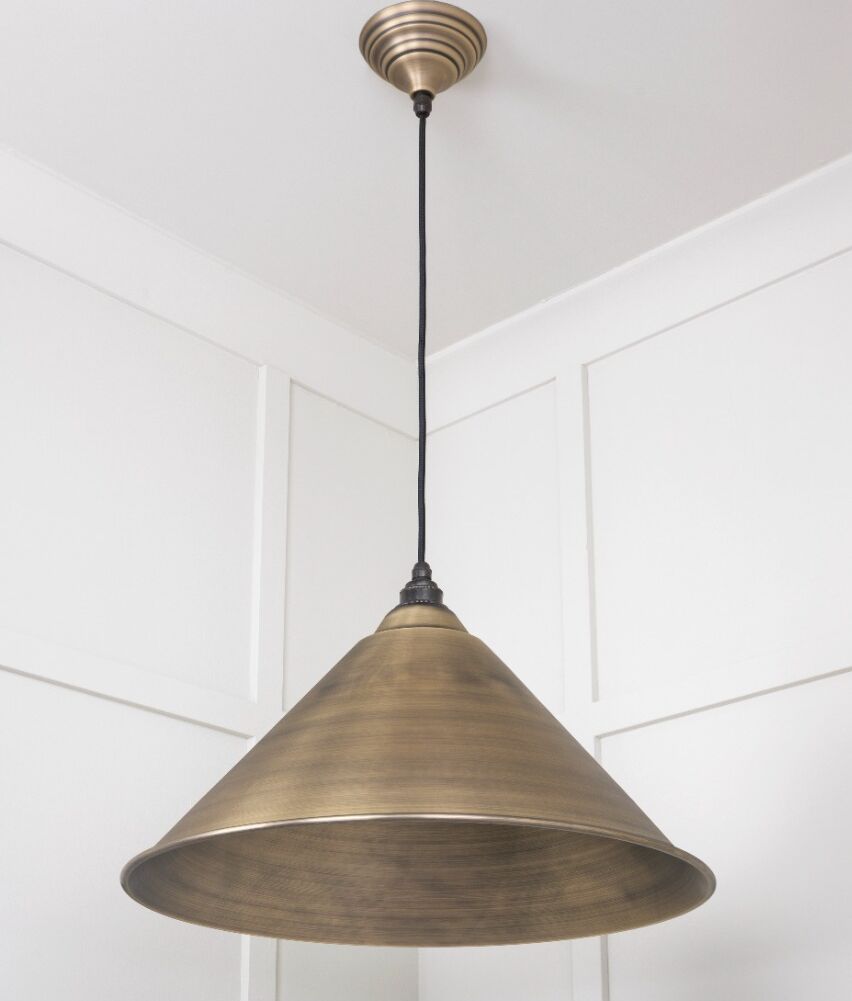 From The Anvil Aged Brass Hockley Pendant - Image 4