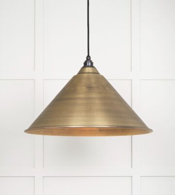 From The Anvil Aged Brass Hockley Pendant