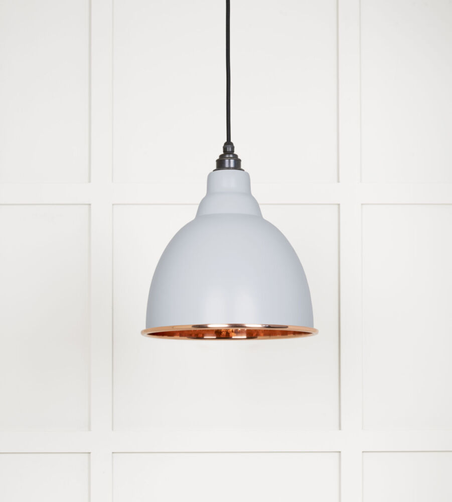 From The Anvil Hammered Copper Brindley Pendant in Birch - Image 3
