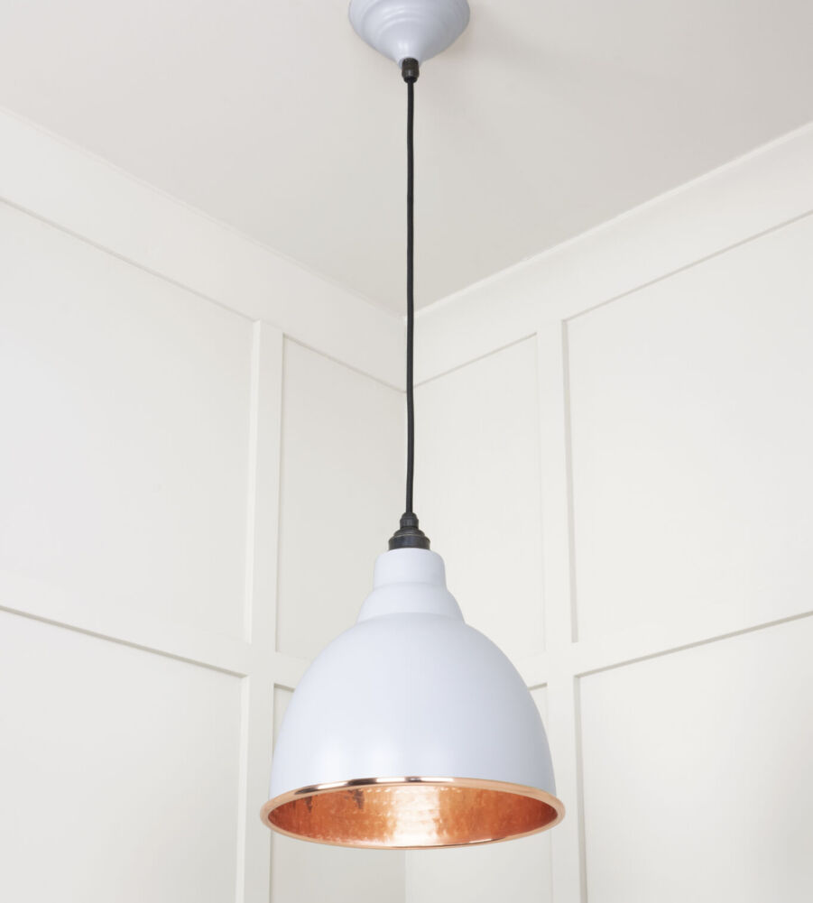 From The Anvil Hammered Copper Brindley Pendant in Birch - Image 4