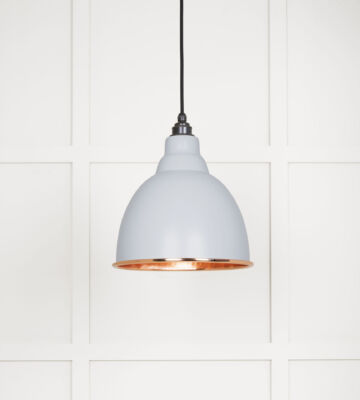 From The Anvil Hammered Copper Brindley Pendant in Birch