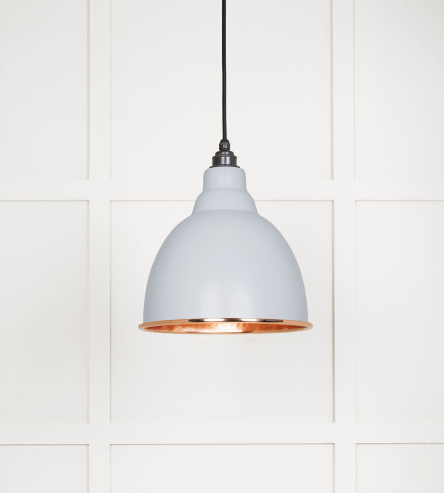From The Anvil Hammered Copper Brindley Pendant in Birch