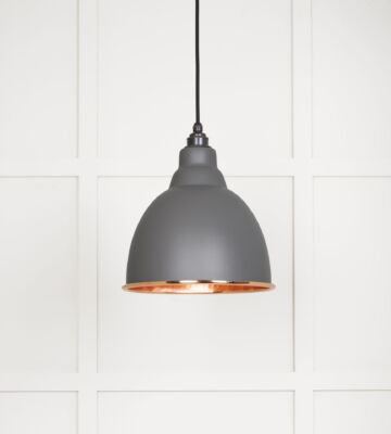 From The Anvil Hammered Copper Brindley Pendant In Bluff