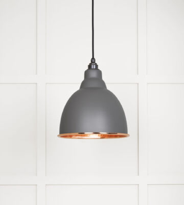 From The Anvil Hammered Copper Brindley Pendant in Bluff