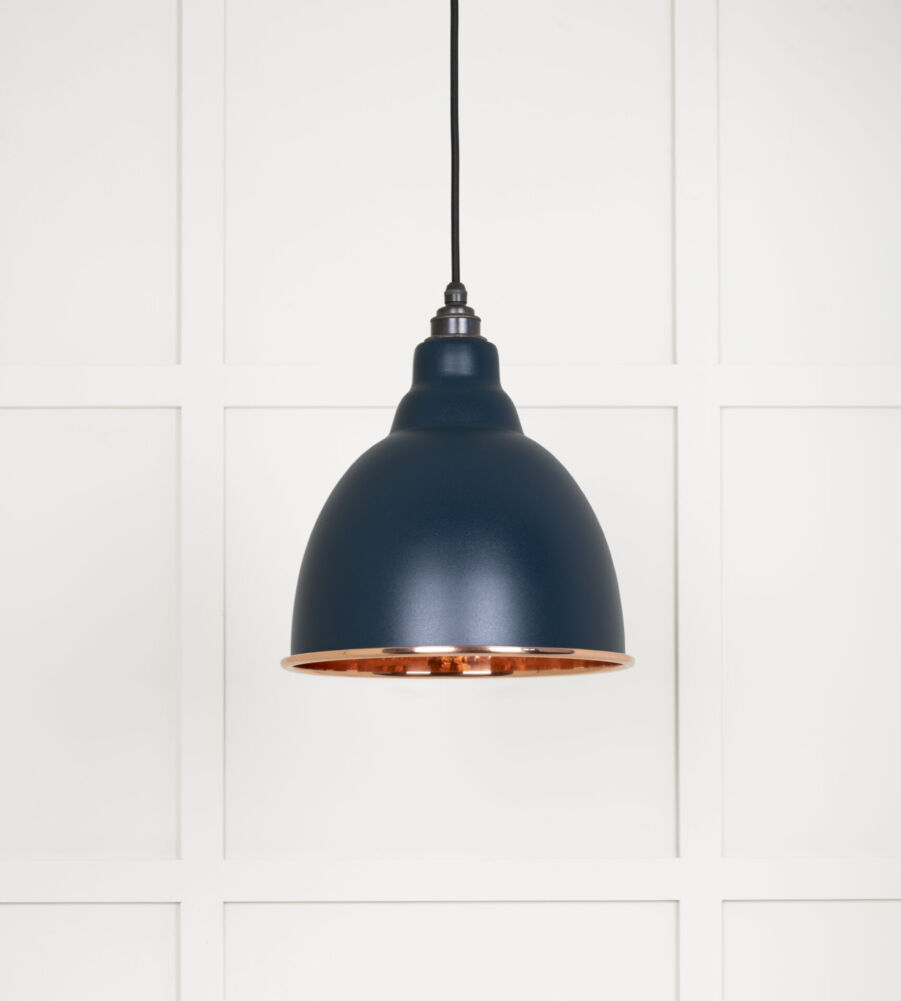 From The Anvil Hammered Copper Brindley Pendant in Dusk - Image 3