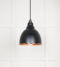From The Anvil Hammered Copper Brindley Pendant in Elan Black