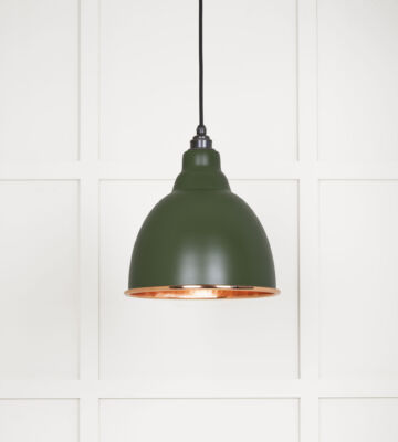 From The Anvil Hammered Copper Brindley Pendant In Heath