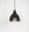 From The Anvil Smooth Copper Brindley Pendant in Elan Black