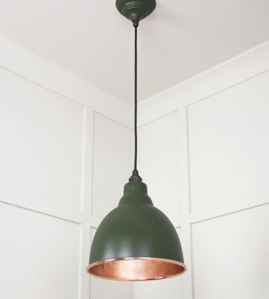 From The Anvil Smooth Copper Brindley Pendant in Heath - Image 4