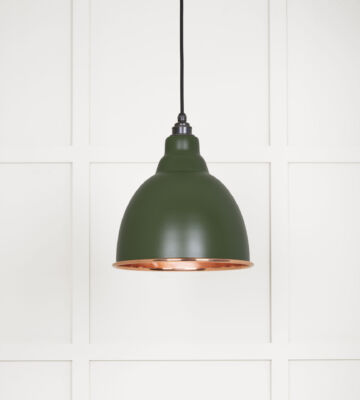 From The Anvil Smooth Copper Brindley Pendant In Heath