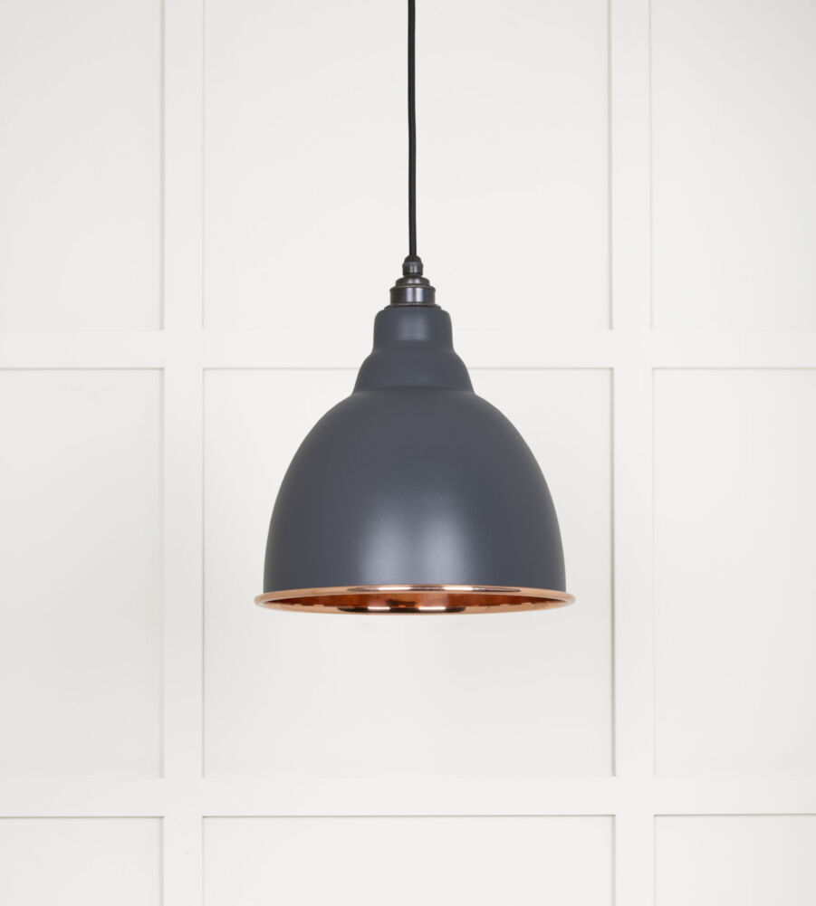 From The Anvil Smooth Copper Brindley Pendant in Slate - Image 3
