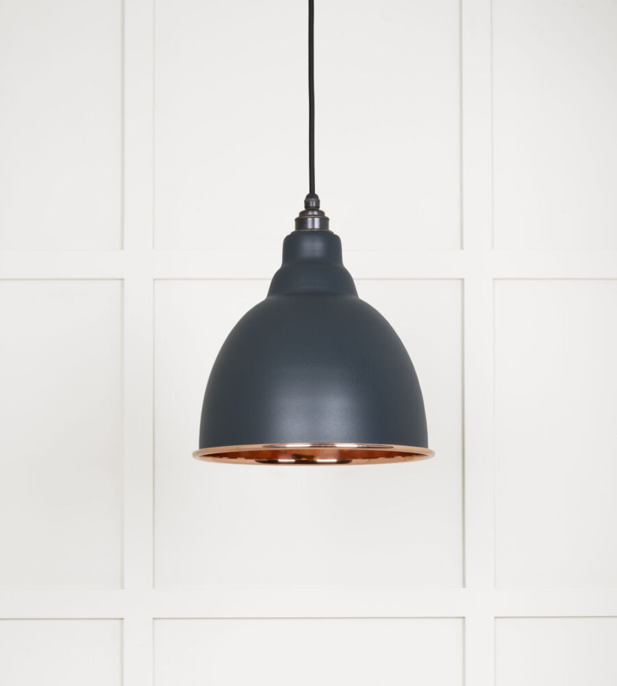 From The Anvil Smooth Copper Brindley Pendant in Soot - Image 3