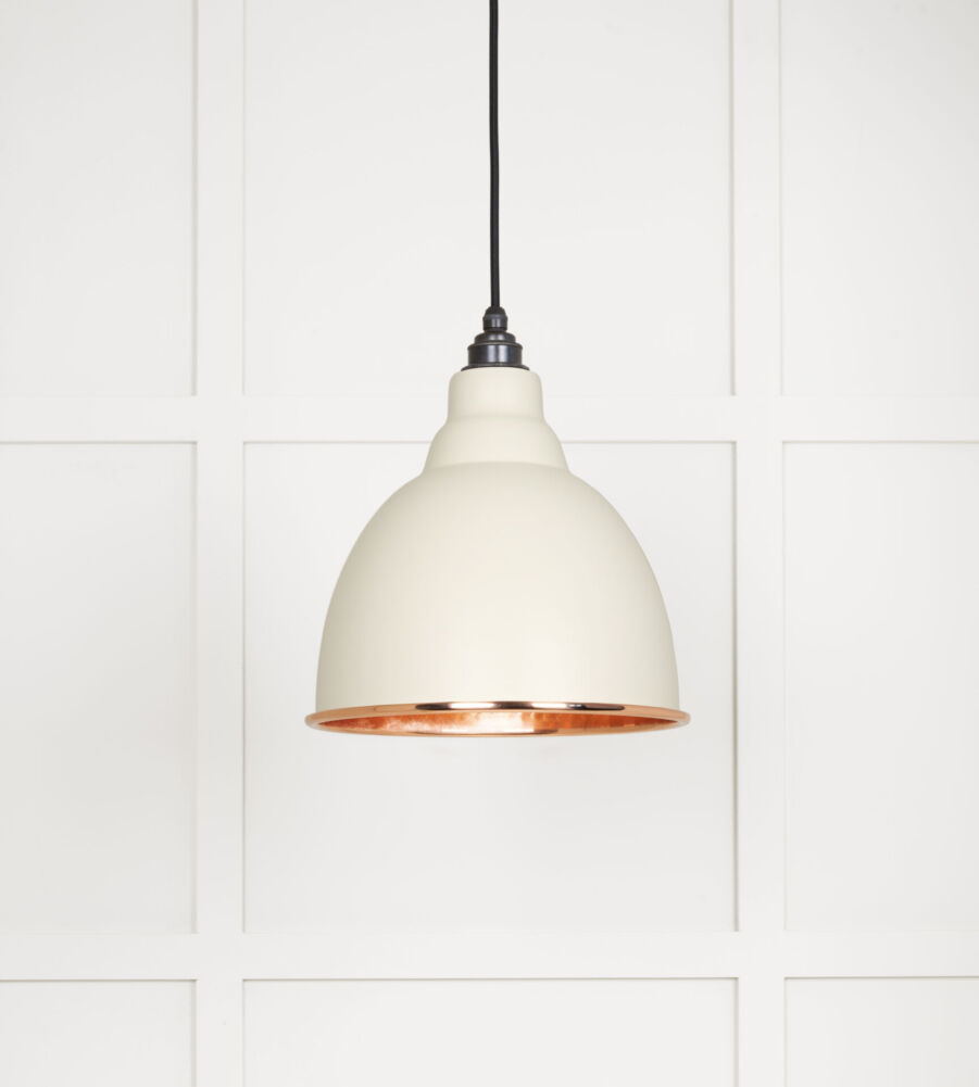 From The Anvil Hammered Copper Brindley Pendant in Teasel