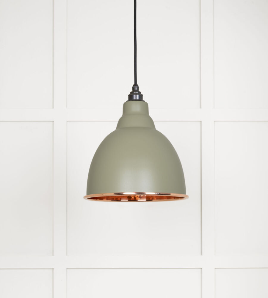 From The Anvil Hammered Copper Brindley Pendant in Tump - Image 3