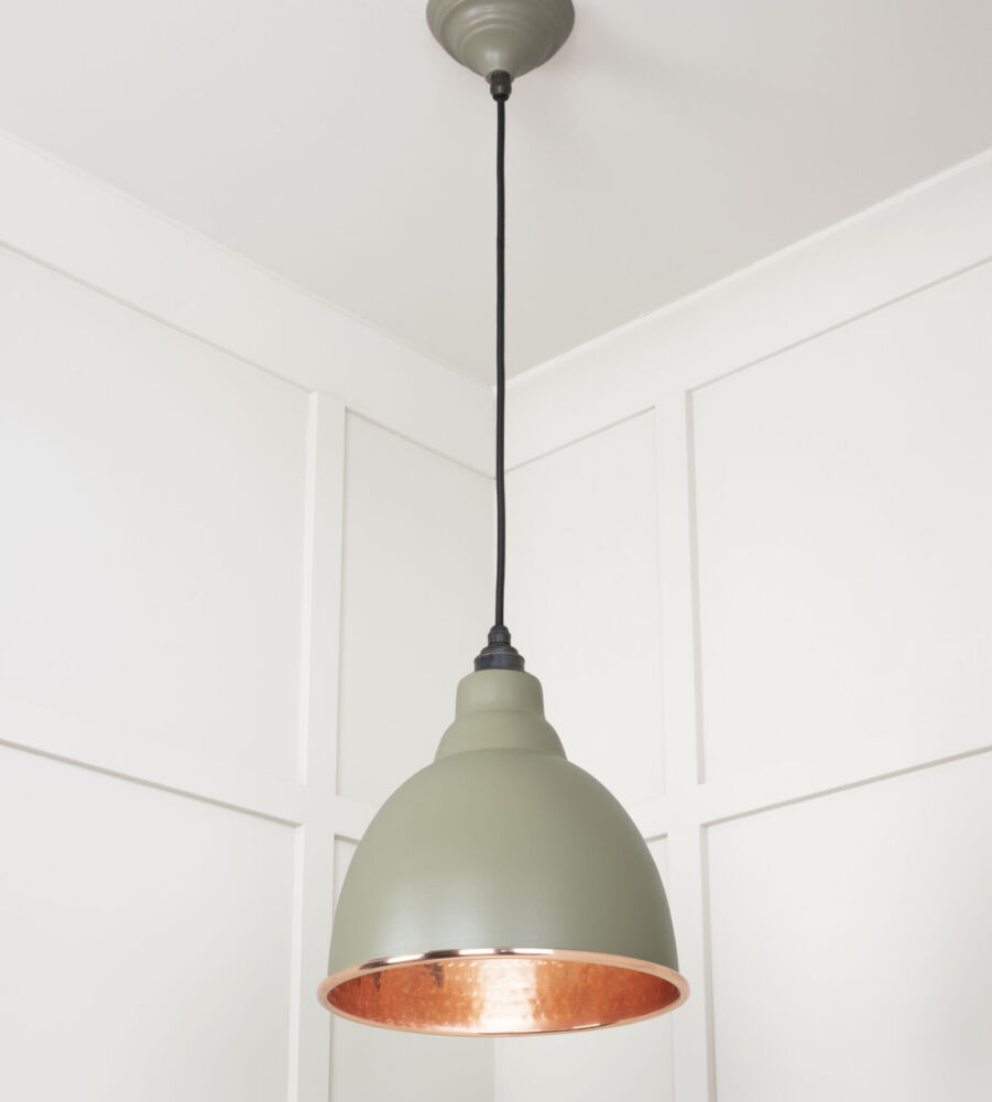 From The Anvil Hammered Copper Brindley Pendant in Tump - Image 4
