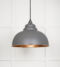 From The Anvil Hammered Copper Harborne Pendant in Bluff