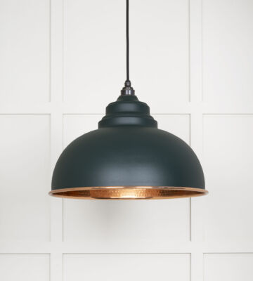 From The Anvil Hammered Copper Harborne Pendant in Dingle