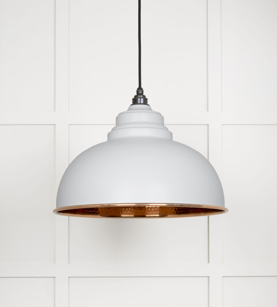 From The Anvil Hammered Copper Harborne Pendant in Flock - Image 3
