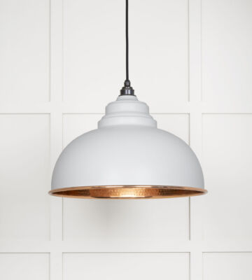 From The Anvil Hammered Copper Harborne Pendant in Flock