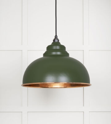 From The Anvil Hammered Copper Harborne Pendant in Heath