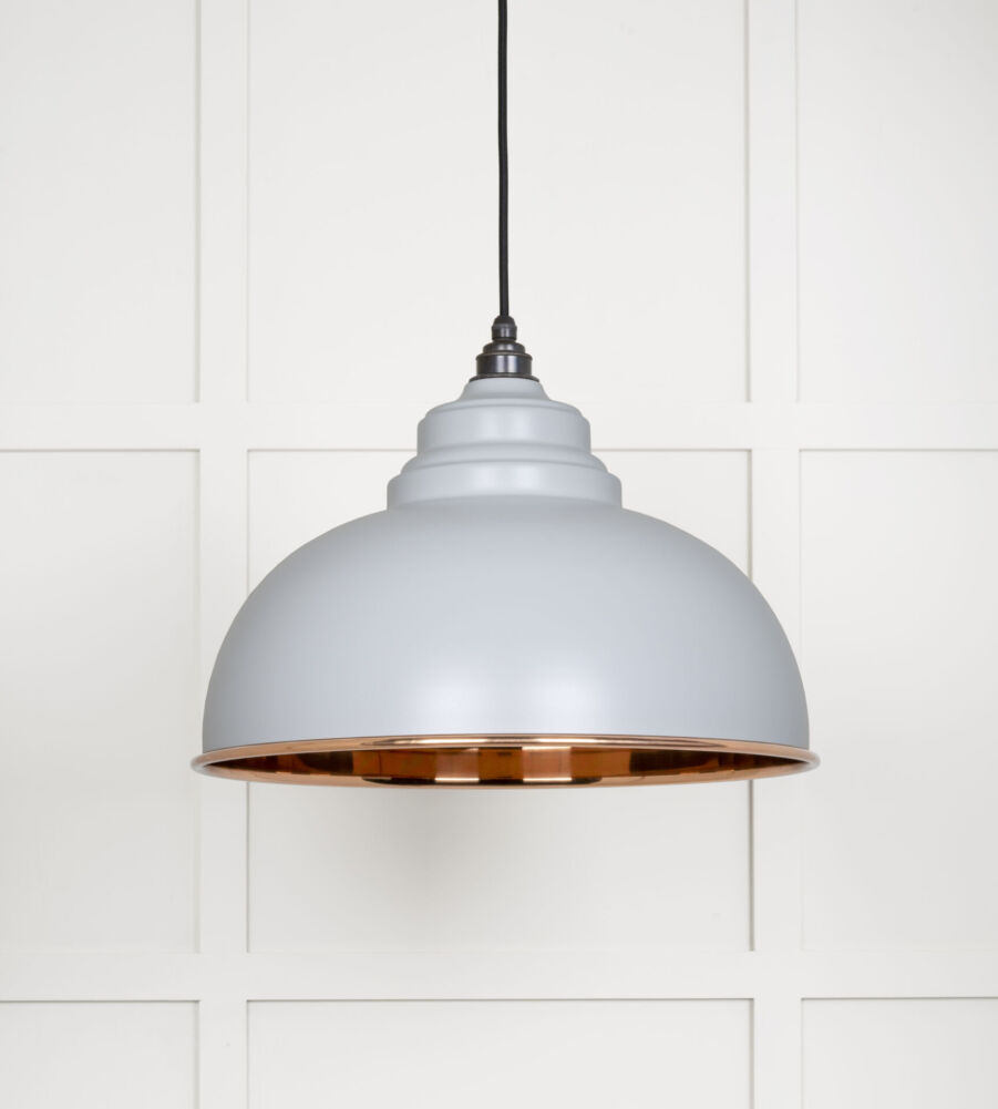 From The Anvil Smooth Copper Harborne Pendant in Birch - Image 3
