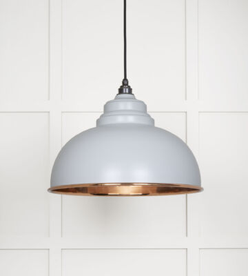 From The Anvil Smooth Copper Harborne Pendant in Birch