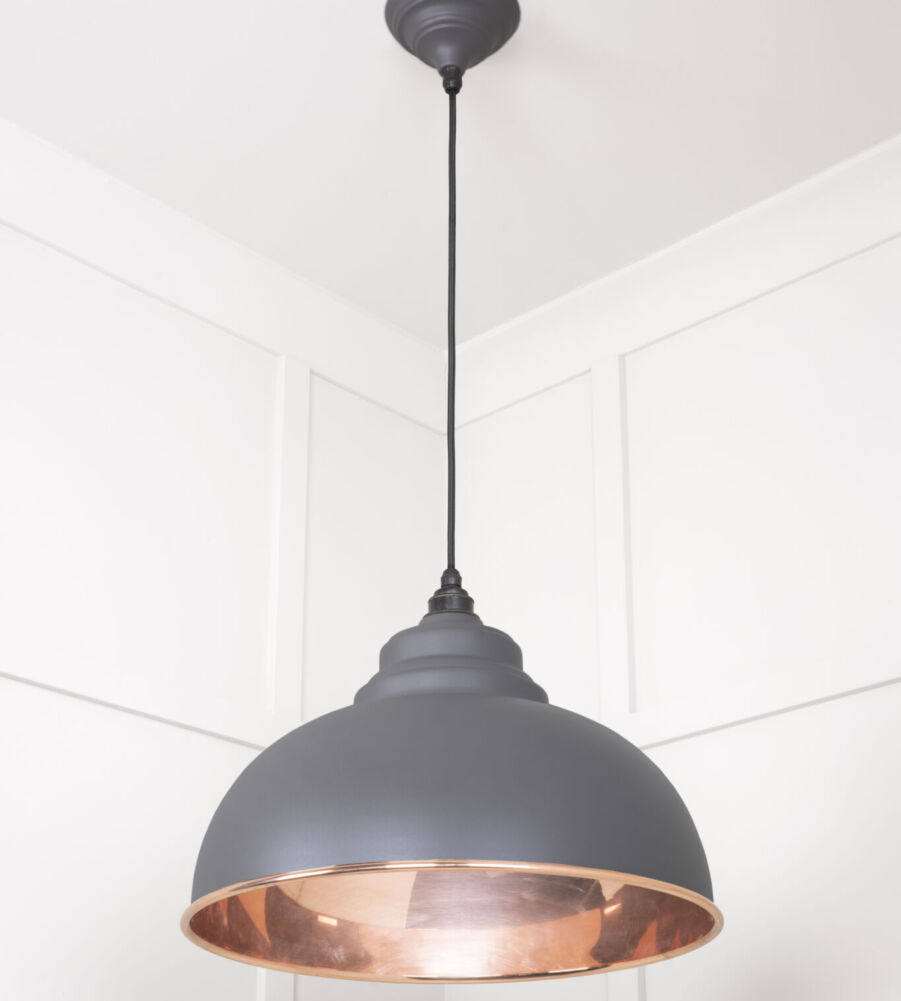 From The Anvil Smooth Copper Harborne Pendant in Bluff - Image 4