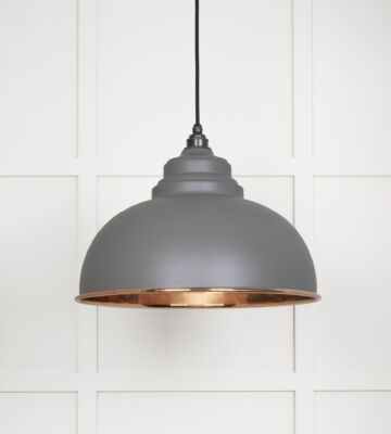 From The Anvil Smooth Copper Harborne Pendant In Bluff