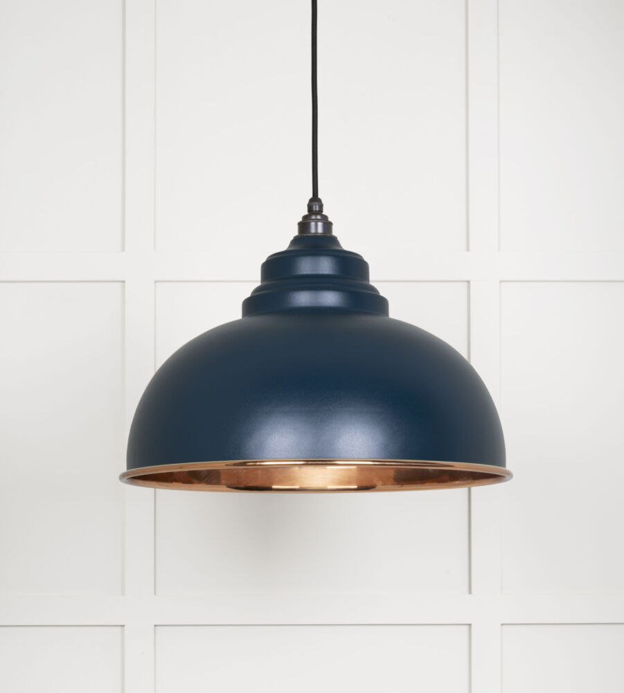 From The Anvil Smooth Copper Harborne Pendant in Dusk