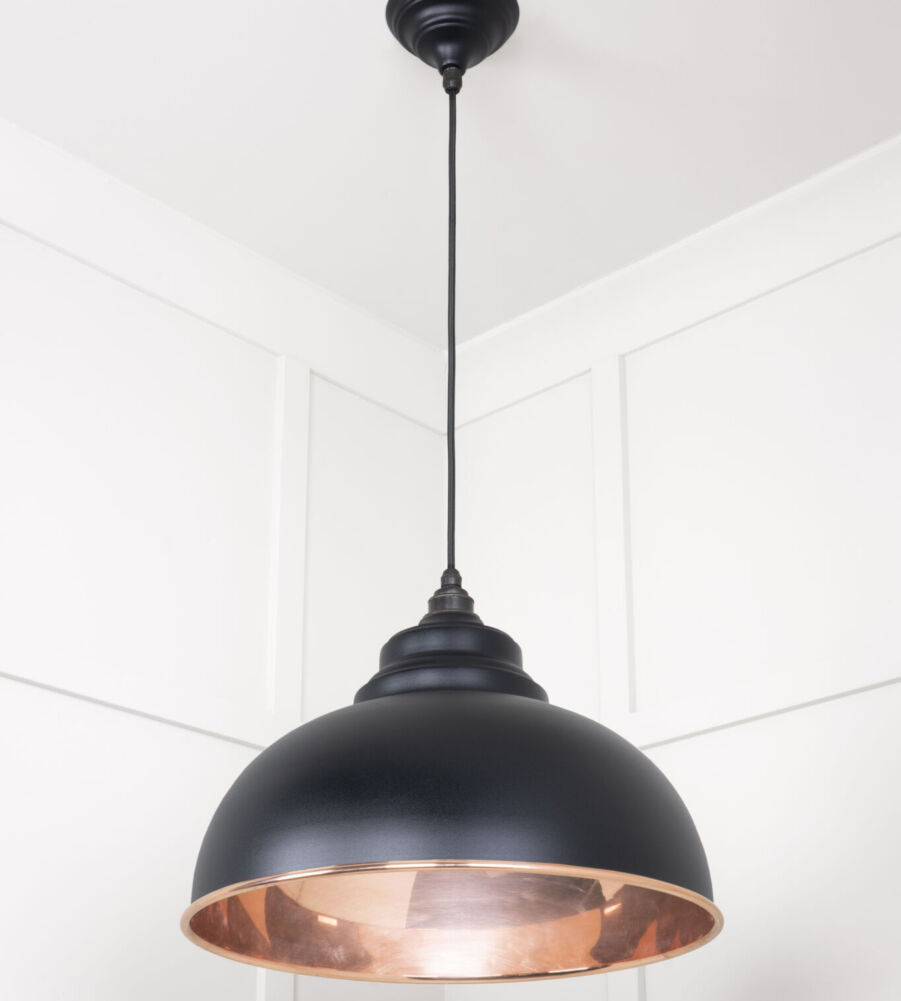 From The Anvil Smooth Copper Harborne Pendant in Elan Black - Image 3