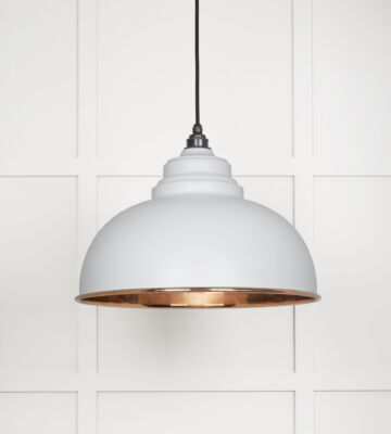 From The Anvil Smooth Copper Harborne Pendant In Flock