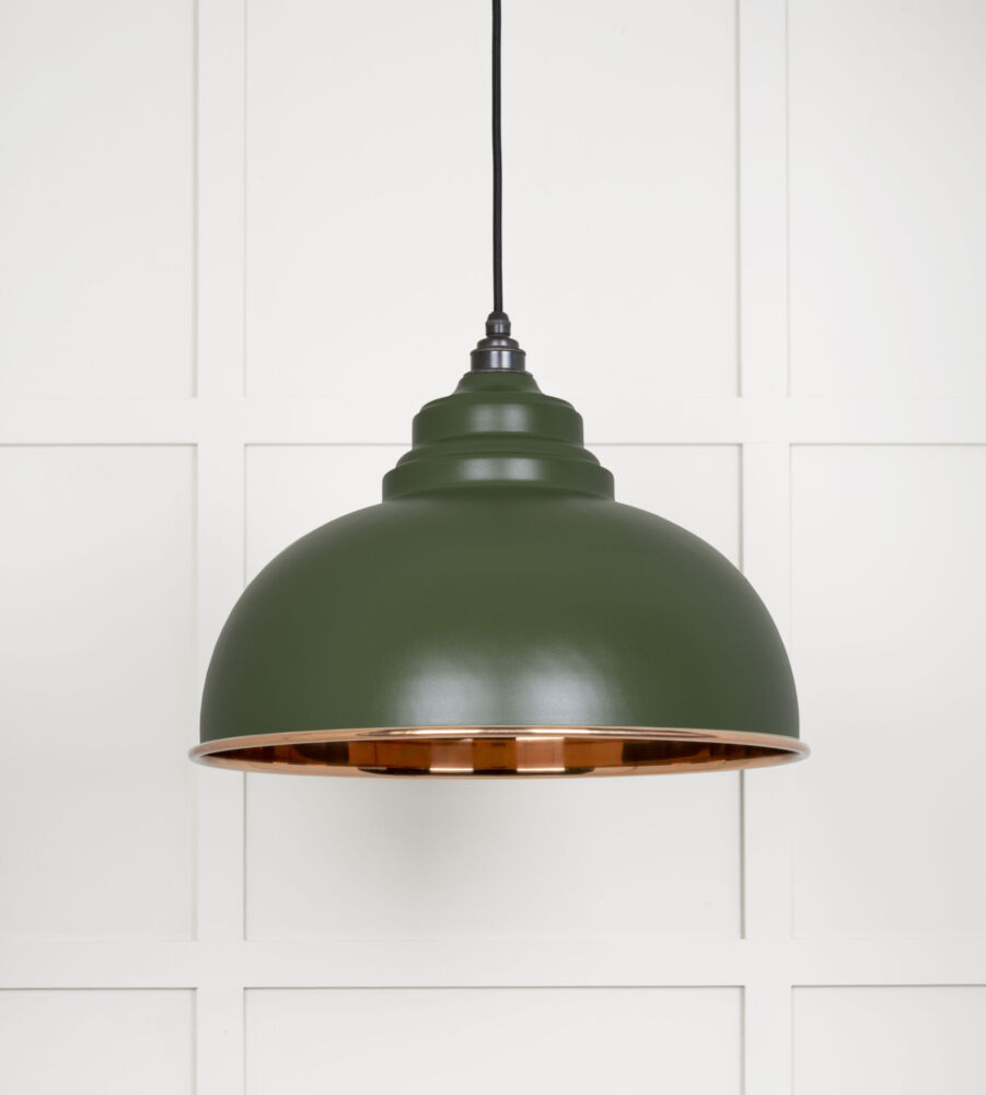 From The Anvil Smooth Copper Harborne Pendant in Heath - Image 3