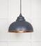 From The Anvil Smooth Copper Harborne Pendant in Slate