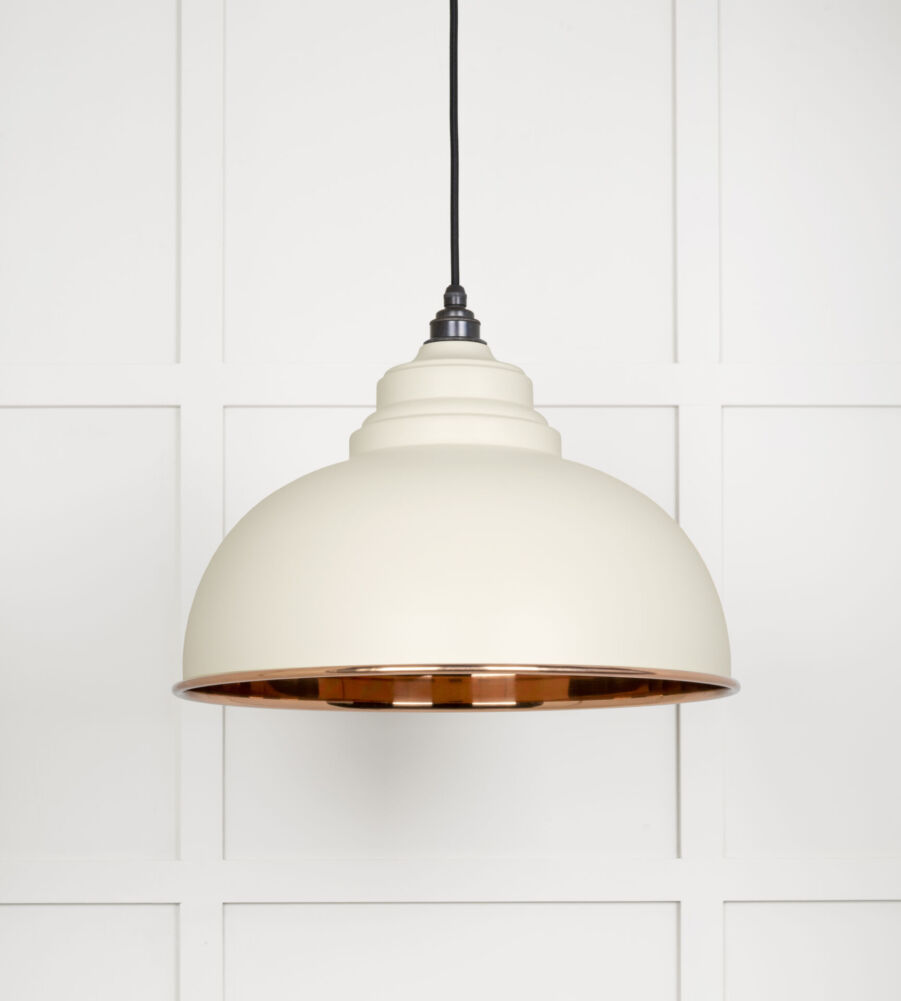 From The Anvil Smooth Copper Harborne Pendant in Teasel - Image 3