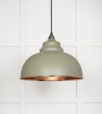 From The Anvil Smooth Copper Harborne Pendant In Tump