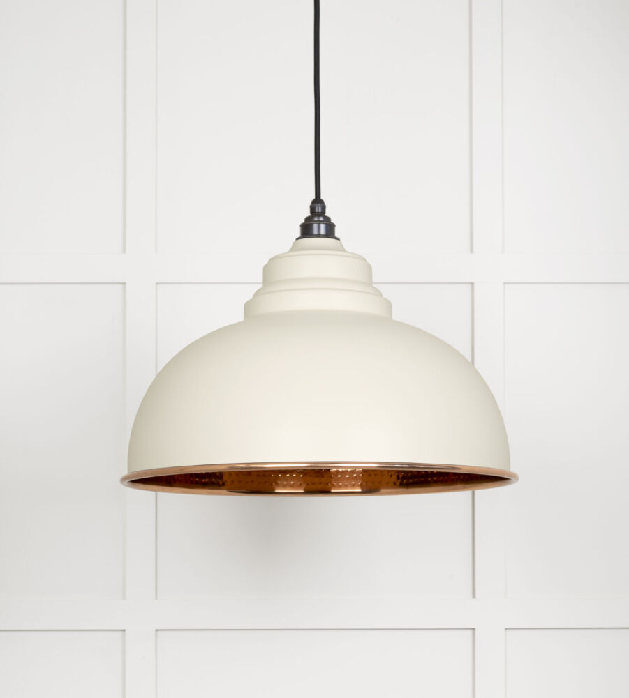 From The Anvil Hammered Copper Harborne Pendant in Teasel - Image 3
