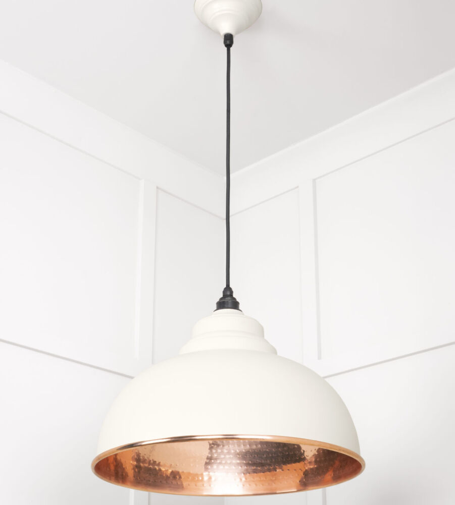 From The Anvil Hammered Copper Harborne Pendant in Teasel - Image 4
