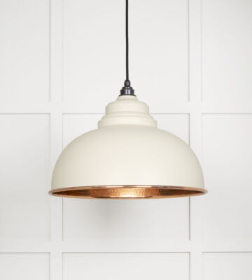 From The Anvil Hammered Copper Harborne Pendant in Teasel