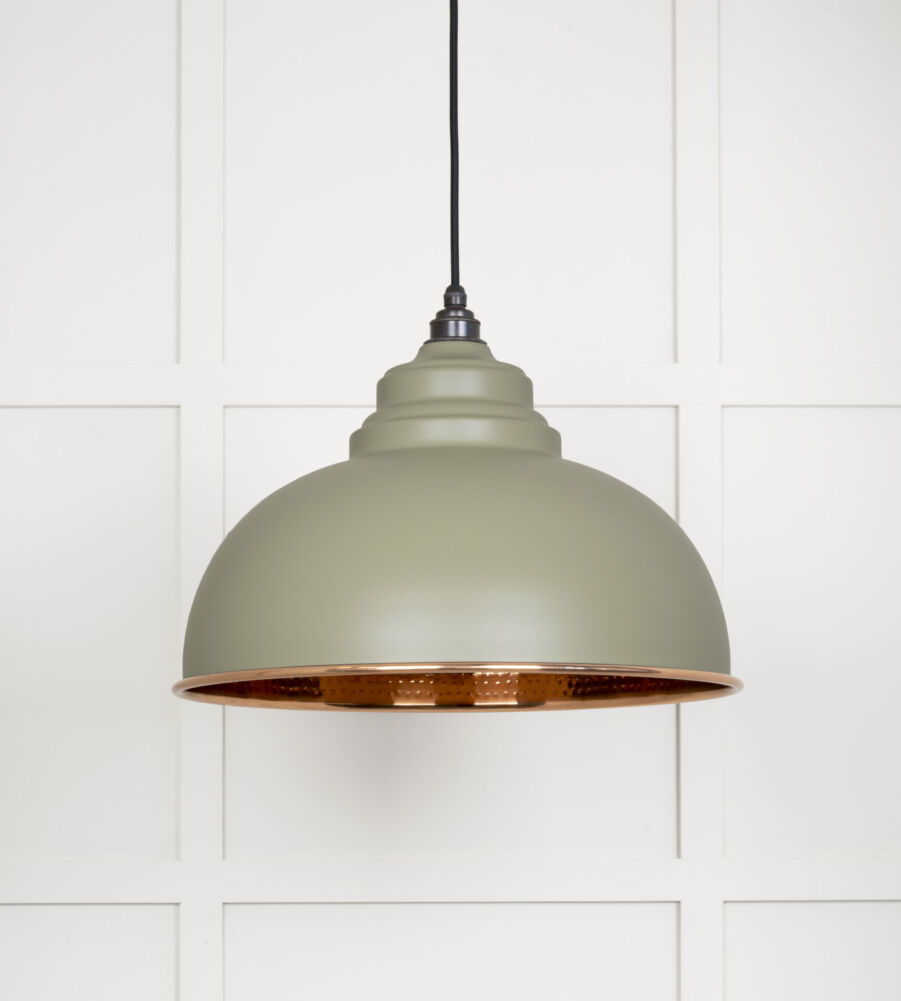 From The Anvil Hammered Copper Harborne Pendant in Tump - Image 3