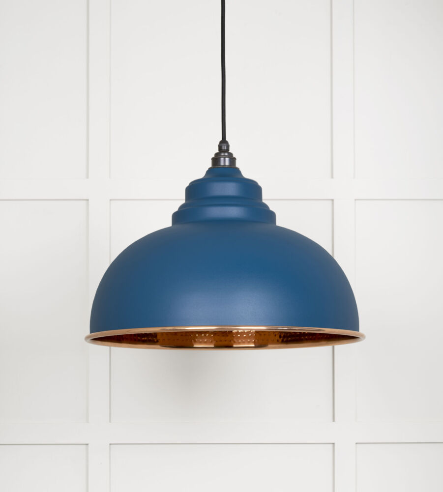 From The Anvil Hammered Copper Harborne Pendant in Upstream - Image 3
