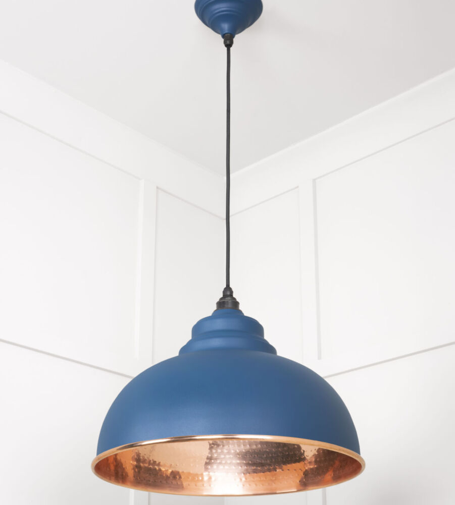 From The Anvil Hammered Copper Harborne Pendant in Upstream - Image 4