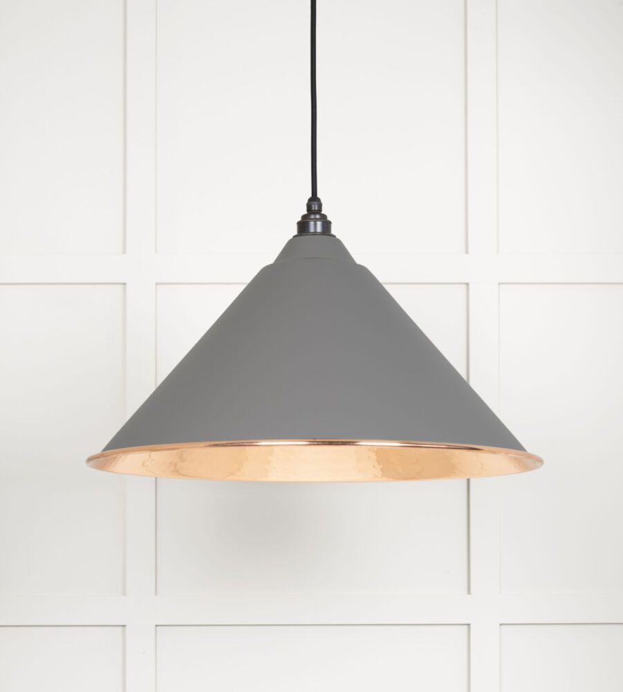 From The Anvil Hammered Copper Hockley Pendant in Bluff