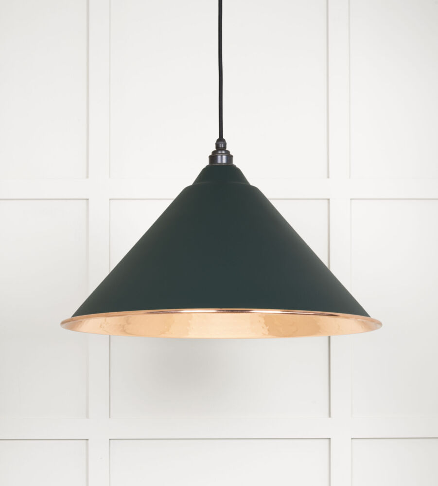From The Anvil Hammered Copper Hockley Pendant in Dingle