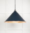 From The Anvil Hammered Copper Hockley Pendant in Dusk
